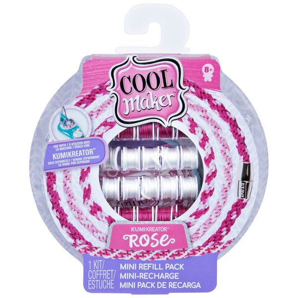 Cool Maker, KumiKreator Rose Mini Fashion Pack Refill, Friendship Bracelet Activity Kit
