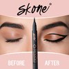 Skone Waterproof Liquid Eyeliner - Long Lasting & Smudge Proof - Insanely Intense Tattooed Eyeliner Pen with Felt Tip Applicator - Jet Black (0.07oz)