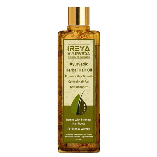 Herbal Hair Oil Ayurvedic Raw Herbs Mix Oil Multipurpose Hair Oil for Hair Growth and Anti Dandruff, Hair Fall Control, Thick and Long Hair 100ml