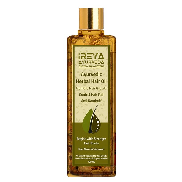 Herbal Hair Oil Ayurvedic Raw Herbs Mix Oil Multipurpose Hair Oil for Hair Growth and Anti Dandruff, Hair Fall Control, Thick and Long Hair 100ml