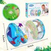 Crawling & Walking Baby Toys 6-12 Months Glowing Jumbo Inflatable Rolling Infant Toy 8 9 12-18 Month Old Tummy Time Sensory Development Light Up Toys for 1 2 Year Old Boy Girl Christmas Birthday Gifts