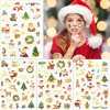 118PCS Christmas Temporary Tattoos for Kids，Fake Tattoos Sticker With Santa Claus Rudolph Christmas Tree Snowman Christmas Hat Stocking for Christmas Party Favors, Stocking Stuffer, Christmas Gift