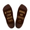 AGRIMONY Funny Socks for Men Dad Women - If You Can Read This Bring Me COFFEE Novelty Crew Socks - Mens Boys Teens Crazy Colorful Funky Cotton Socks-Valentines Day Gifts Christmas Stocking Stuffers