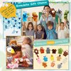 15 Pack Safari Animal Hand Puppet Zoo Plush Animal Hand Puppets Elephant Giraffe Bear Monkey Zebra Stuffed Puppet Toys for Kids Adult Show Theater Telling Story Teaching Role Play