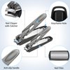 Nail Clippers Stocking Stuffers for Men Women - Perfect Christmas Gifts No Splash Nail Clipper with Catcher, Mess Free Self Collecting Nail Cutter w Catching Storage