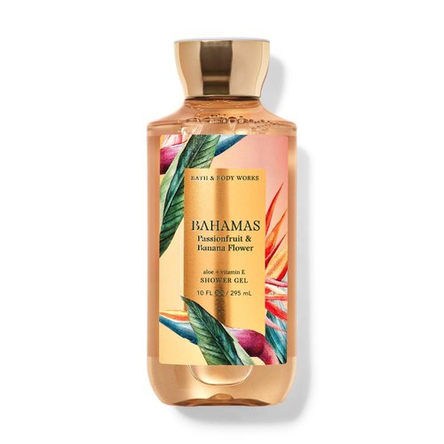 Bath and Body Works Bahamas Passionfruit Banana Flower Shower Gel 10 Ounce 2020 Version