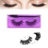 J.Fabrizio Eyelashes Makeup Natural 3D Dense Sexy False Lashes Soft Can Be Used Repeatedly False Eyelashes With Eyelash Brush Without Lash adhesive V-09 14mm