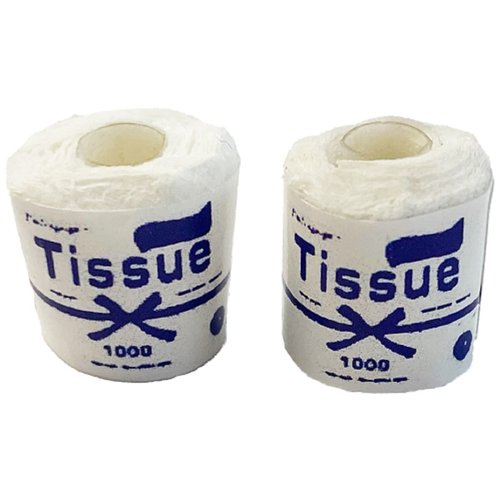 Dollhouse 2 Rolls Toilet Tissue Miniature 1:12 Bathroom Accessory