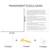Preserve 3 X 1000 Puzzle Glue Sheets, 18 Sheets Puzzle Saver Peel and Stick, Puzzle Saver Sheets No Stress & No Mess, Puzzle Sticker Sheets Preserve Your Puzzle, Work Better with Puzzle Frame