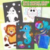 Art & Craft Activity,Foil Craft Animal DIY Art Fun Kits,No Mess Creative Foil Art Kits Set Drawing Game for Kids,Birthday Gifts Crafts Supplies Travel Toys for Girls Boys Ages 4 5 6 7 8 9 Year Old
