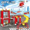 Liberty Imports STEM Building Blocks Sets, Compatible Model Building Toys Gift for Boys Age 6-12 (Fire Rescue)