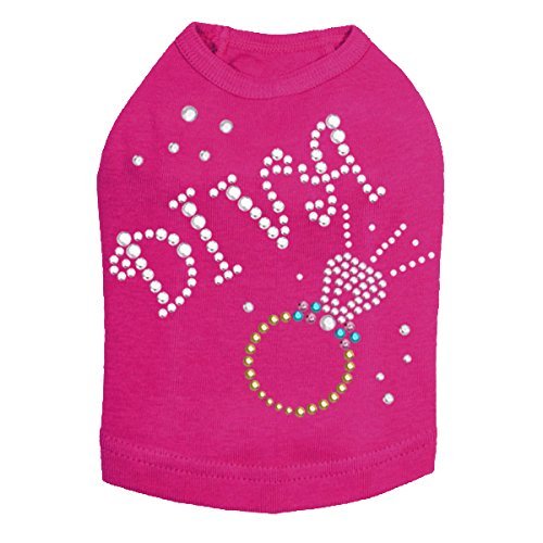 Diva with Ring Dog Shirt 3XL FUCHSIA