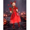Ladybug Costume Lady Bug Costumes for Girls Halloween Costumes for Kids Toddler Costume Ladybug Dress Ladybird Dress Up for Birthday Christmas 5-6 Years