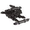 Raindrip 312050B Drip Irrigation Fittings Single Barbed Coupling Connectors, 1/4-Inch, 50 Per Bag, for Trees, Shrubs, Black