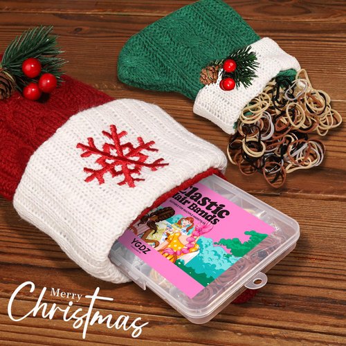 YGDZ Elastic Hair Bands, 5 Colors 600 pcs Hair Ties, Mini Hair Rubber Bands, Elastic Hair Ties for Girl, Ponytail Holders, Hair Accessories for Men, Women, Toddler, Neutral Colors