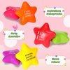 Motivational Stress Balls Quote Relief Ball Colorful Inspirational Foam Star Hand Exercise Toy Relieve Anxiety for Adults Girls Boys Party Favors(72 Pcs)