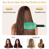 KTKUDY Detangling Brush Boar Bristles Hair Brush Make Hair Shiny & Healthier Curved and Vented Detangler Brush for Women Men Kids Wet & Dry Hair (Light green)