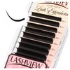 LASHVIEW Classic Lash Extensions 0.03-0.20 J/B/L/C/CC/D Curl 8-16mm Mixed & Single Length Tray, Soft Matte Dark Professional Eyelashes Extension(0.15 CC 8-16mm)