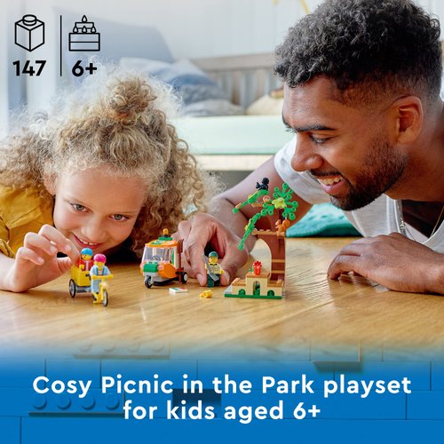 LEGO City Picnic in The Park 60326 Building Kit for Kids Aged 5 and Up; Includes 3 Minifigures and 2 Squirrel Figures (147 Pieces)