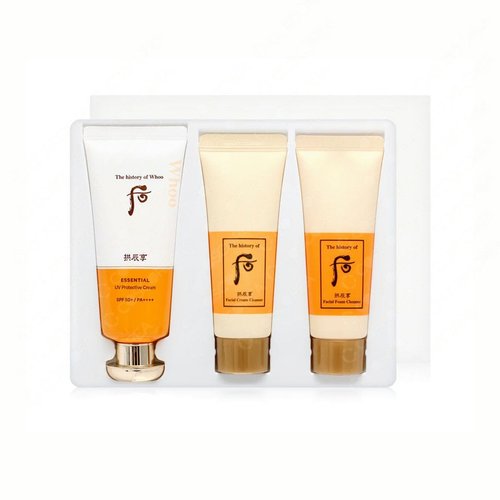 Generic Whoo Essential Sun Cream Set. (Free 2 Gifts Cleansing foam)/All Skin Types. Made in KOREA.
