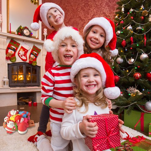 UUSYCUN 24PCS Christmas Mochi Squishy Toys for Party Favors, Xmas Squishies Bulk for Stocking Stuffer, Santa Squeeze Toys for Kids, Gifts, Presents, Advent Calendar, Classroom Prizes, Goodie Bags