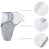 Biloban Quilted Baby Swaddles 0-3 Months 2 Pack, Warm Quilted Baby Swaddle, Newborn Swaddle, Adjustable Swaddle Blanket, Lovely Print