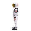 Spooktacular Creations Astronaut Costume with Helmet, Space Suit for Kids and Toddler with Movable Visor Helmet, Kids Astronaut Costume for Halloween Costumes Party Favor Supplies White XL