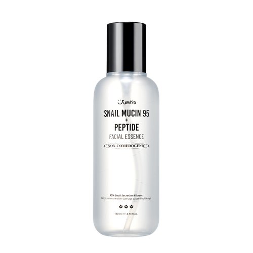 JUMISO Snail Mucin 95% + Peptide Essence 4.73 fl.oz / 140ml | Hydrating Serum with Snail, Face Moisturizer for Dry Skin, Daily Deep Hydration, Korean Skincare