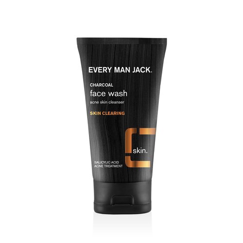 Every Man Jack Charcoal Face Wash, Skin Clearing, Fragrance Free, 5-ounce (Pack of 1), SG_B002ATDRAE_US