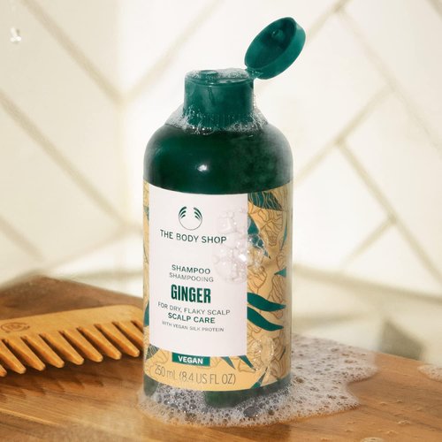 BEAUTY BRATS The Ginger Scalp Care Shampoo – For Dry, Flaky Scalp – With Vegan Silk Protein – 250ml