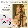 30 Pcs Small Hair Bows for Women 3/8" 150 Yards Pink Ribbon for Hair Bows Hair Barrettes for Girls Pink Bow Hair Clips Mini Bowknot Hair Clips Satin Ribbon for Braided Hair Wedding Christmas Decor