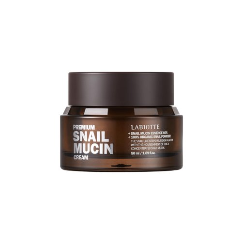 LABIOTTE Premium Snail Mucin Cream | Korean Skin Care Moisturizer Face Cream for Women & Men w/ 60% Snail Mucin Essence | Hypoallergenic Face Moisturizer | Hydrating Moisturizer (1.69 fl oz)