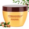ARGANMIDAS Hydrating Argan Oil Instant Repairing Hair Mask, Deep Conditioner Hair Treatment for Dry Damaged, Curly, Dye, Split End and Bleached Hair,10.2 Fl Oz