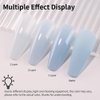 Firedeep Jelly Baby Blue Gel Nail Polish Sheer Baby Blue Nail Polish UV/LED Soak Off Gel Polish for Nail Art Manicure DIY at Home 0.54 Fl Oz 1Pcs