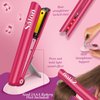 G.C Girls Hair Salon Toys Kids Pretend Play Hair Styling Kit with Realistic Blow Dryer Straightener Stylist Apron Scissors Accessories Beauty Makeup Set Birthday Gifts for Toddler Girls 3 4 5 6+