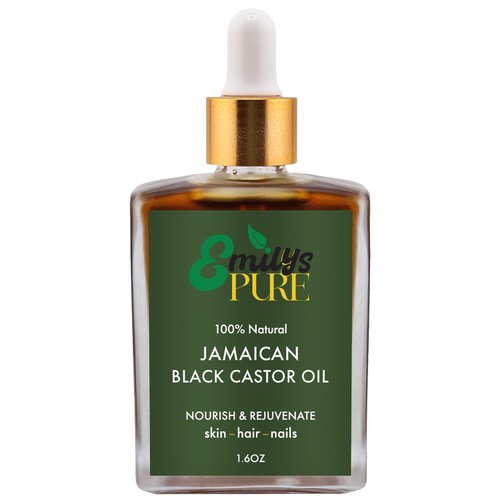Emily's Pure Jamaican Black Castor Oil 1.6oz | Hair Growth Oil | Skin Moisturizer