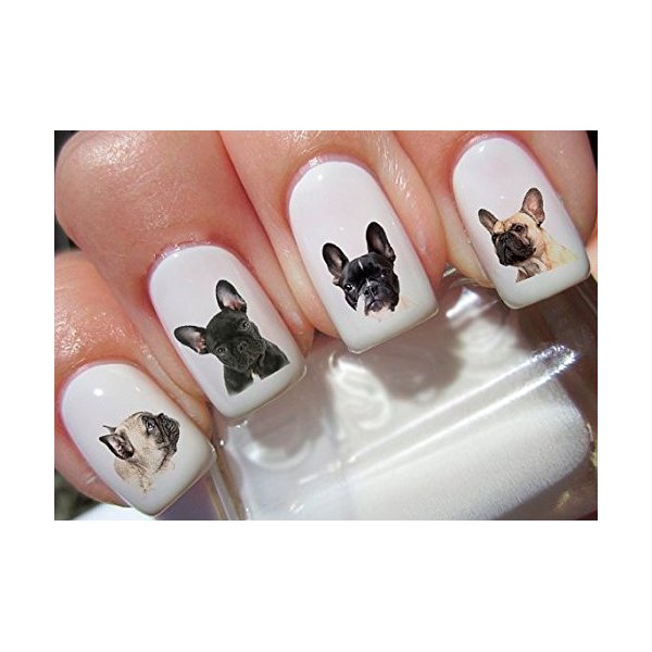 54 French Bulldog Nail Decals