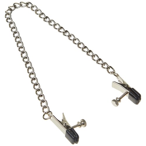 Spartacus Broad Tip Nipple Clamps with Adjustable Link Chain