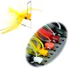 YAZHIDA Fly Fishing Flies Kit Fly Assortment Trout Bass Fishing with Fly Box, with Dry/Wet Flies, Nymphs, Streamers,Fly Poppers (pop21)