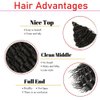 24inch Ocean Wave Braiding Hair Extensions 3packs Long Deep Curly Wave Braid Hair Synthetic Twist Ripple Crochet Deep Wave Braids Hair for Women 100g/pack(24",Blue)