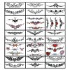 24 Sheets Temporary Tattoo for Women Sexy Tattoos Kit Abdomen Waist and Back Waterproof Tattoo Stickers Women Ideal Bachelorette Party Tattoos Apply Fake Tattoo for Women and Girl