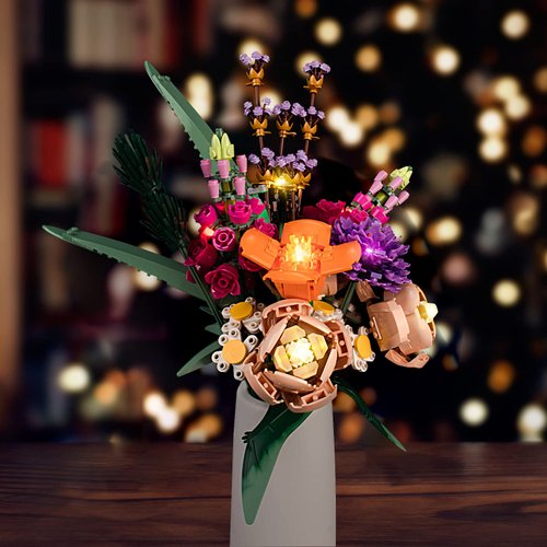 VONADO LED Light Kit Compatible with Lego Flower Bouquet 10280 Compatible with Adults, Artificial Flowers Lighting Compatible with Lego 10280 Botanical (NO Model)