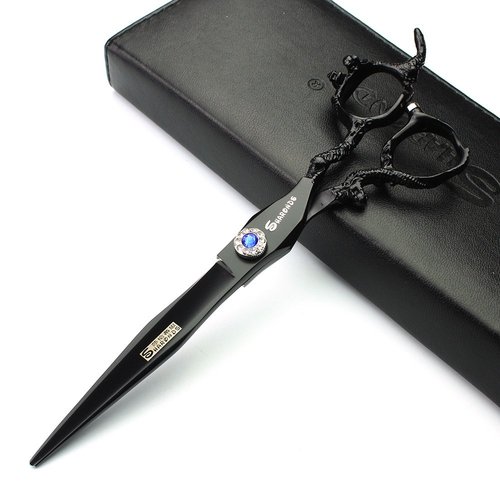 6/7/8/9-inch professional hair clipper set, stainless steel sharp hair clippers, hairdresser specific scissor(7-inch flat shear)