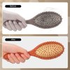 Yaomiao 2 Pieces Hair Brush Cleaner Tool 2-in-1 Hair Brush Cleaning Tool Hair Brush Remover Rake for Removing Hair Dust Mini Wet Hair Comb for Removing Dirt Home Salon Use (Gray)