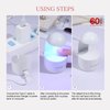 SAVILAND Small Gel Nail Lamp: Portable Mini Nail U V Lamp for Gel Nail Llight LED Nail Lamp Easy to Carry Quick Curing for Flashlight Manicure Nail Art Gel Nail Polish Home & Nail Salon