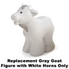 Replacement Part for Fisher-Price Little People Nativity Set - DPX53 ~ Gray Goat Figure with White Horns ~ Works with Many Sets