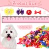 Reginary 300 Pack Dog Bows Grooming Cute Dog Hair Bows Girl with Rubber Bands Small Puppy Bowknots Colorful Hair Accessories for Dogs Puppies Pets Gift