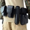 ROCOTACTICAL 8-in-1 Police Duty Utility Belt Rig, Sentinel Duty Web Belt kit with Pouches - Handcuff Case, Radio Pouch, Light Holder, Baton Holder, MK3 Holder, Belt Keeper, Medium