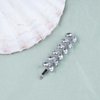 Allereyae Crystal Wedding Hairpins Rhinestone Hair Pins Barrette Silver CZ Leaf Bling Bridal Headpieces Decorative Head Clip Headwear Bridal Hair Accessories for Women