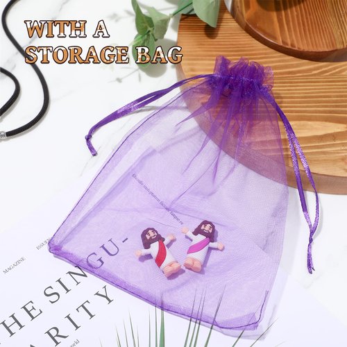 Mini Jesus Figurines in Bulk 50 Pack Little Jesus Figures Pocket Size Jesus Mini Figure Religious Christ Savior Jesus for Church Hide Thanksgiving Day Sunday School Easter Eggs Stuffers